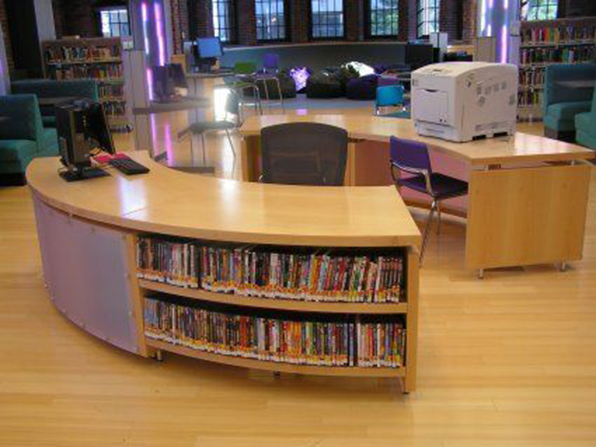 Modern library desk